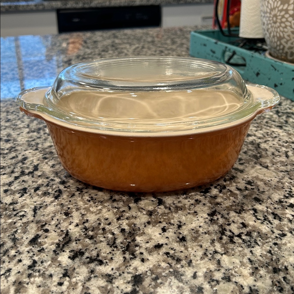 Vintage Anchor Hocking Fire King Oval Casserole 2QT